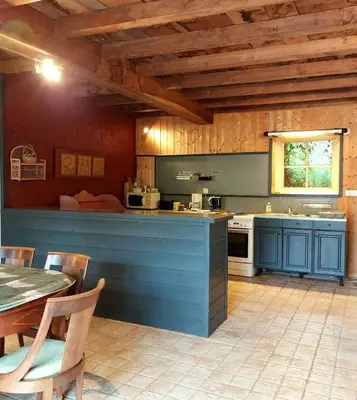 Cuisine ou kitchenette dans l'établissement Moulin de Frely