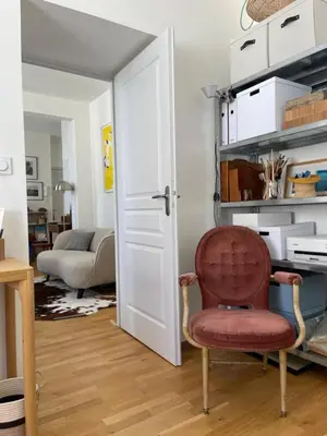 Cuisine ou kitchenette dans l'établissement Charmant appartement lumineux