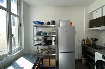 Cuisine ou kitchenette dans l'établissement Charmant appartement lumineux