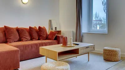 Coin salon dans l'établissement Le Rozé - Appart'Escale