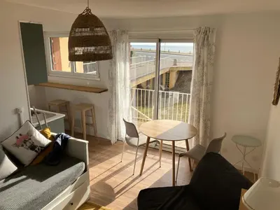 Balcon ou terrasse dans l'établissement Studio vue sur l’océan