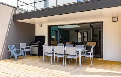 Balcon ou terrasse dans l'établissement Cozy Home In Stjean De Monts