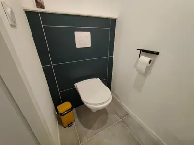 Salle de bains dans l'établissement Le FAYA
