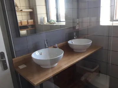 Salle de bains dans l'établissement La Mine des 4 pierres