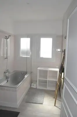 Salle de bains dans l'établissement Ô Rivage, maison familiale bord de Loire