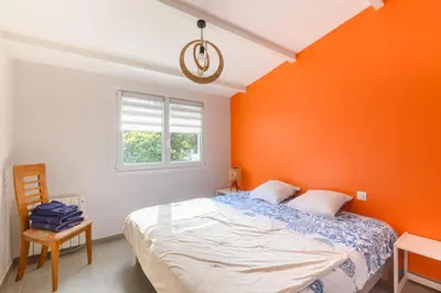 Un ou plusieurs lits dans un hébergement de l'établissement Maison, 150 m de la plage, la Tresson,Noirmoutier