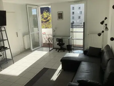 Coin salon dans l'établissement T2 St Nazaire Ouest