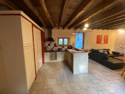 Coin salon dans l'établissement La maison paisible
