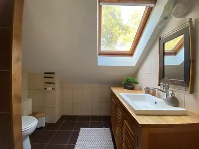 Salle de bains dans l'établissement La maison paisible
