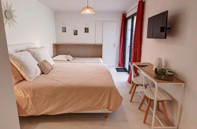 Un ou plusieurs lits dans un hébergement de l'établissement Chambres d'hôtes du Val d'Asson