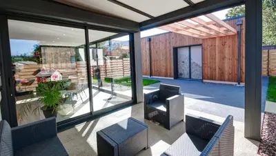 Coin salon dans l'établissement Chambres d'hôtes du Val d'Asson