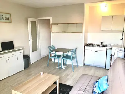 Cuisine ou kitchenette dans l'établissement Studio - Pleine Mer - 1 avenue des Pays de Monts - 1-1