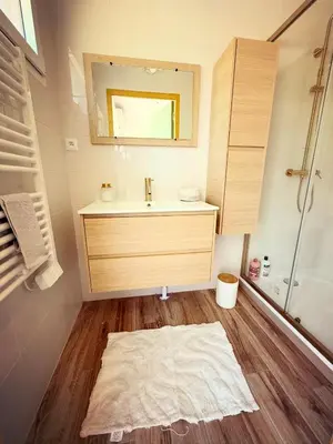 Salle de bains dans l'établissement L Ecrin Solaire