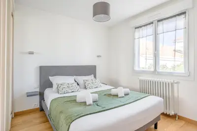 Un ou plusieurs lits dans un hébergement de l'établissement L'Agave Nantaise - Jolie maison à 15min de Nantes