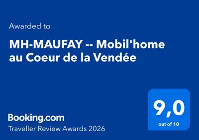 Certificat, récompense, panneau ou autre document affiché dans l'établissement MH-MAUFAY -- Mobil'home au Coeur de la Vendée