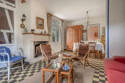 Coin salon dans l'établissement Maison à 350m de la plage pour 6 à St Brevin