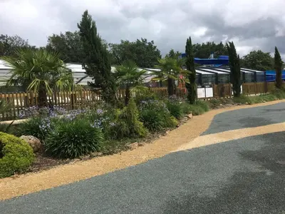 Jardin de l'établissement MH 2 ch 5 pers Cœur de Vendée Puy du Fou Helfest