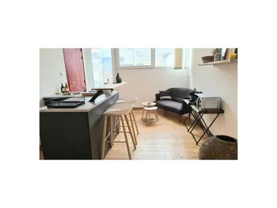 Coin salon dans l'établissement Le zen - Appartement avec terrasse