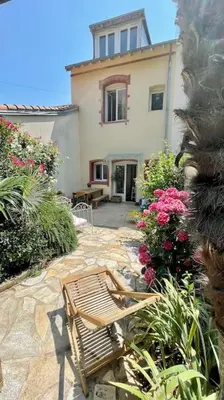 Jardin de l'établissement Villa SEA VIEW Pornic Harbor. Vue mer. 4 rooms