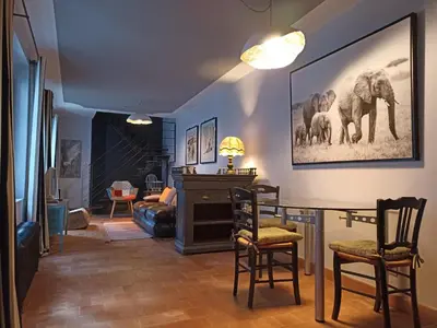 Coin salon dans l'établissement La Suite 14