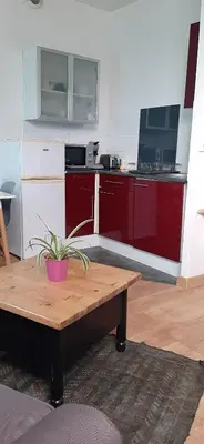 Cuisine ou kitchenette dans l'établissement EMERAUDE
