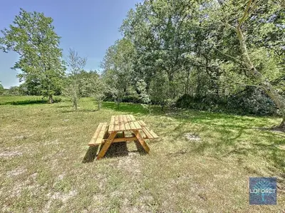 Jardin de l'établissement Maison 8 personnes à la campagne à 8 km des plages