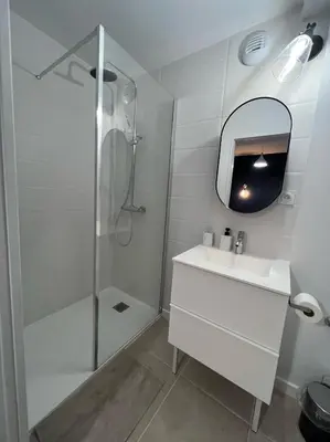 Salle de bains dans l'établissement Studio 1 - Mi-Côte - Studio à Orvault