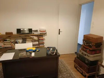 Cuisine ou kitchenette dans l'établissement maison centre ville, 15km de la mer