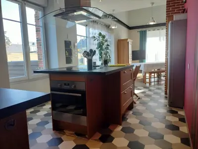 Cuisine ou kitchenette dans l'établissement GITE DE GROUPE - 14 PERSONNES
