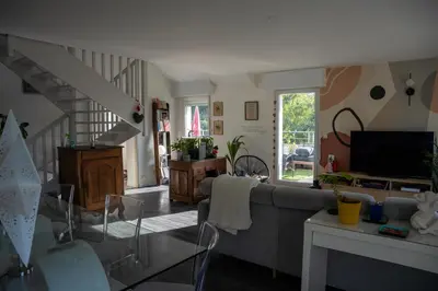 Télévision ou salle de divertissement dans l'établissement Chambre d hôte