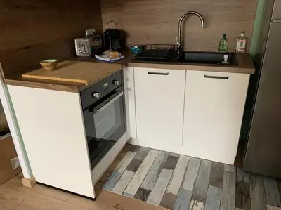 Cuisine ou kitchenette dans l'établissement Charment Appartement Duplex - Pornichet