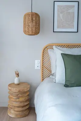 Un ou plusieurs lits dans un hébergement de l'établissement LE NID, superbe chambre d'hôtes