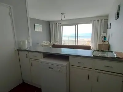 Cuisine ou kitchenette dans l'établissement Bel Apt 2 Chambres en Front de Mer + Terrasse et Garage Privé - FR-1-323-324