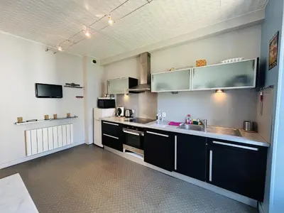 Cuisine ou kitchenette dans l'établissement Casa Blancheraie