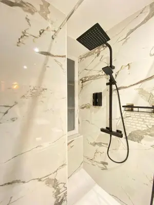 Salle de bains dans l'établissement Charmant T1 hypercentre Nantes