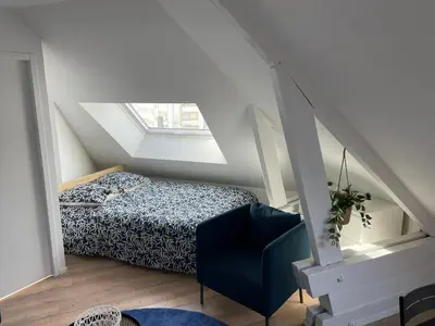 Un ou plusieurs lits dans un hébergement de l'établissement Studio 302 - Hyper Centre - Intégralement rénové - Toutes commodités à pied