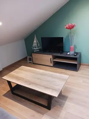 Télévision ou salle de divertissement dans l'établissement le calme atlantique