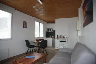 Cuisine ou kitchenette dans l'établissement Résid'Spa Loire & Sèvre - Appartement