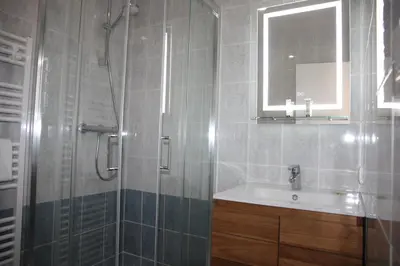 Salle de bains dans l'établissement Résid'Spa Loire & Sèvre - Appartement
