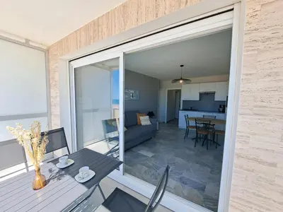 Cuisine ou kitchenette dans l'établissement Studio confortable vue mer, 4 pers, Saint-Jean-de-Monts - FR-1-323-424