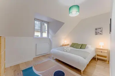 Un ou plusieurs lits dans un hébergement de l'établissement Haxo - Superbe appt en centre ville pour 7