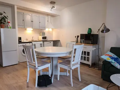 Cuisine ou kitchenette dans l'établissement Duplex de Zola