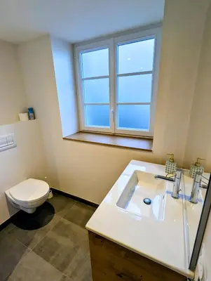 Salle de bains dans l'établissement La Bonne Ecole