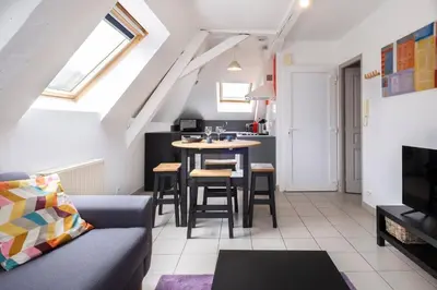 Coin salon dans l'établissement immeuble entier ✰ coeur de ville ✰ terrasse balcon