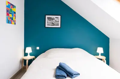 Un ou plusieurs lits dans un hébergement de l'établissement immeuble entier ✰ coeur de ville ✰ terrasse balcon