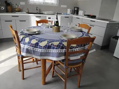 Cuisine ou kitchenette dans l'établissement Gite du Clos Martin