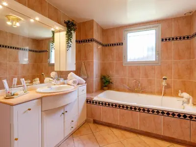Salle de bains dans l'établissement Holiday Home L'Oiseau Bleu by Interhome