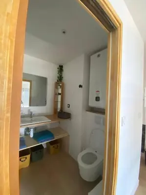 Salle de bains dans l'établissement Appartement face mer (vue 180°) avec balcon