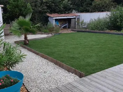 Jardin de l'établissement Maison paisible proche plage, moderne, jardin et parking privé - FR-1-323-482