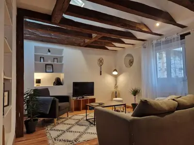 Coin salon dans l'établissement Loft de charme hypercentre
